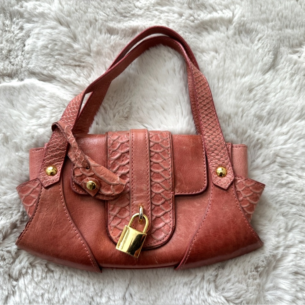 Cache Leather Wristlet Bag. Great Condition